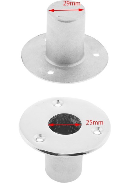 Deniz Teknesi 316 Paslanmaz Çelik 90 Derece 25MM Güverte Taban Kutbu Soketi (Yurt Dışından) modelleri