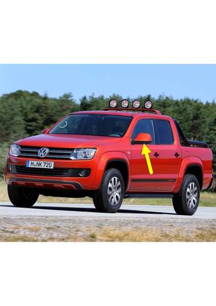 Vw Volkswagen Amarok 2010-2022 Sol Yan Dış Ayna Kapağı Siyah 2H0857603D