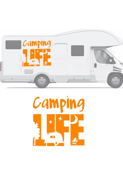 Camping Life, Karavan Camp Sticker, Karavan STICKERI-S1752