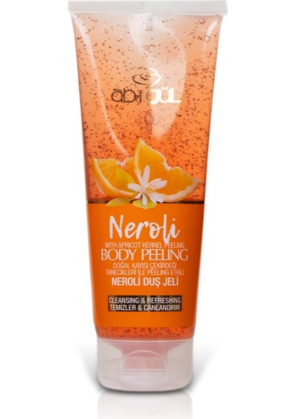 Ab-ı Gül Neroli Body Peeling Doğal Kayısı Çekirdeği Tanecikleri 250 ml