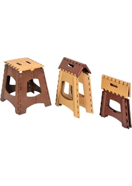 Büyük Boy Katlanabilir Plastik Tabure - Katlanır Tabure 23x27x36