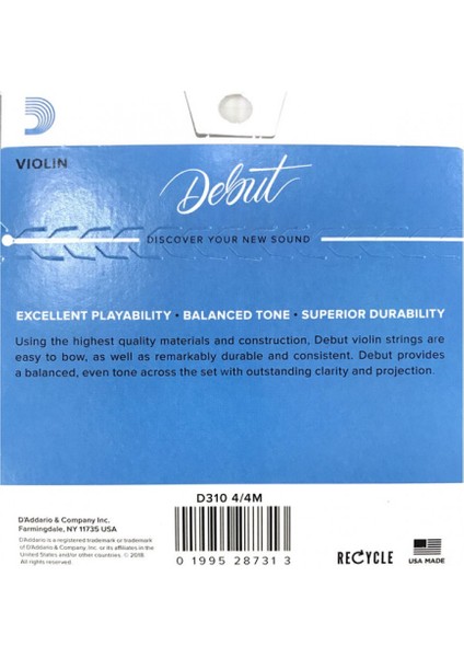 Keman Tel Set, 4/4 , Medıum Tensıon fiyatları