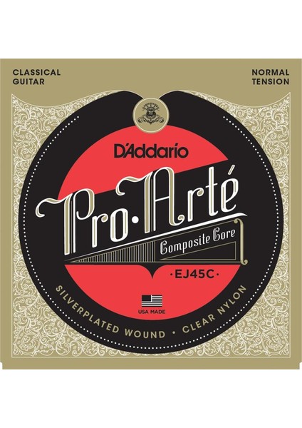 D’addario EJ45C Pro-Arte Composite Normal Tension Klasik