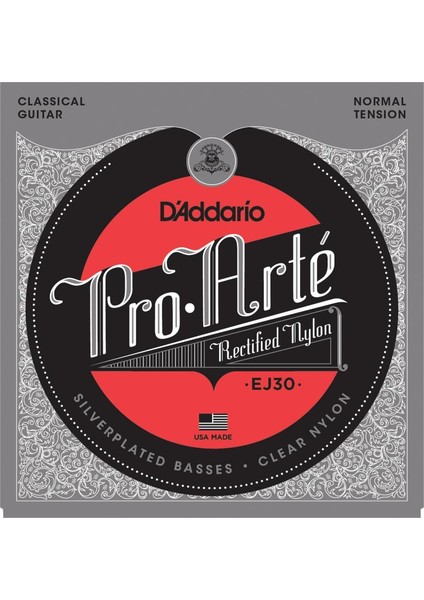 D’addario EJ30 Classics Rectified Normal Tension Klasik Gitar Te