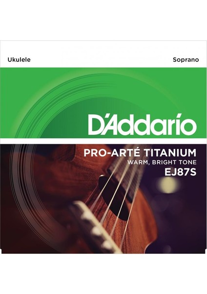 Ukulele Tel Seti, Soprano, Tıtanıum, Warm Brıght To