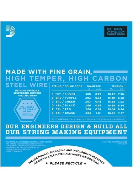 Daddario EXL110-3D Xl (3 Set) Regular Light 0.10-0.46 fiyatları