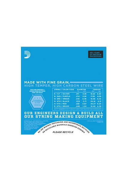 D’addario EXP115 Elektro Gitar Teli (11-49) modelleri