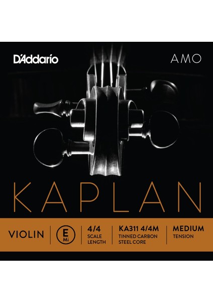 D’addario KA311 4/4m Kaplan Amo Keman Teli (E)