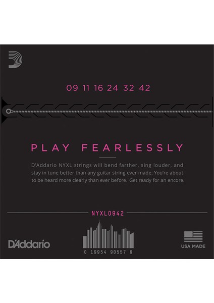 D’addario NYXL0942 Nickel Wound Elektro Gitar Teli (9-42) fiyatları