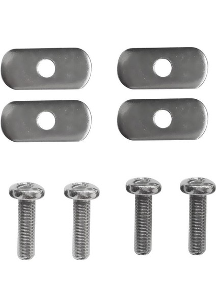 Kayak Izi / Raylı Vidalı Somun Için 4 Set Paslanmaz Çelik Vida ve Oval Fındık (Yurt Dışından)