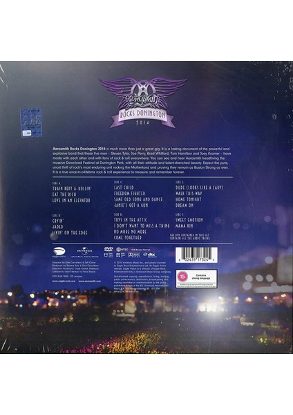 Aerosmith - Rocks Donington 2014 (Limited Edition  Translucent Purple Vinyl) (3 Lp + 1 Cd)