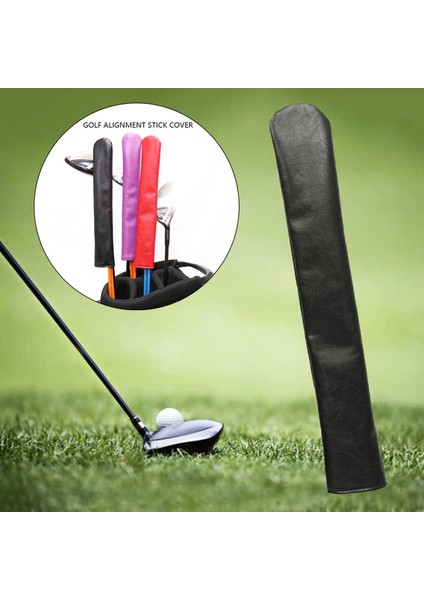 3xgolf Hizalama Çubukları Tutucusu 33X5.8CM En Az 2 Çubuk Tutun Siyah 3 Adet (Yurt Dışından)