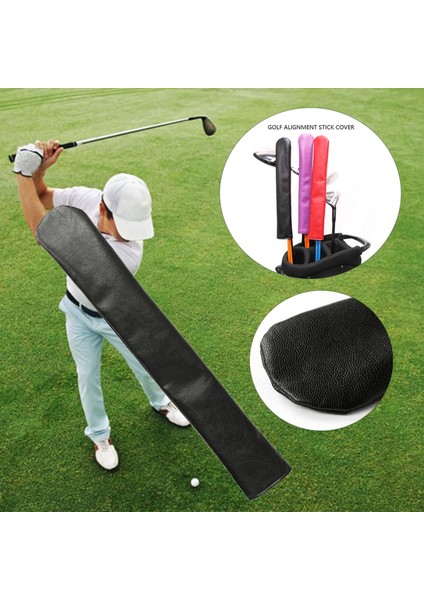 3xgolf Hizalama Çubukları Tutucusu 33X5.8CM En Az 2 Çubuk Tutun Siyah 3 Adet (Yurt Dışından)