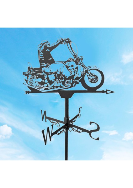 Dayanıklı Weathervan Pratik Çiftlik Sahne Bahçe Çatı Dekor Motosiklet (Yurt Dışından) fırsatları