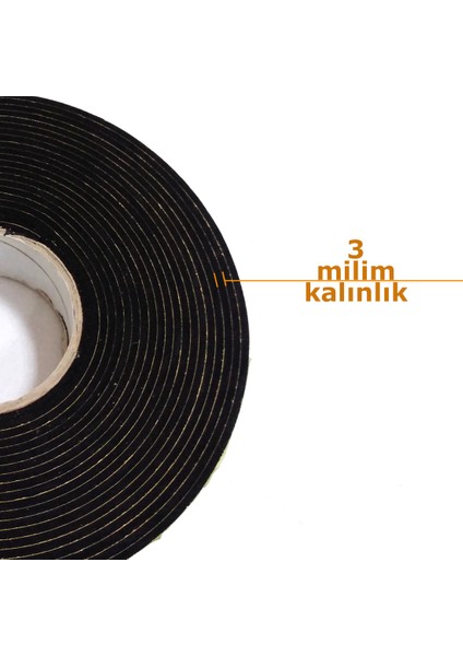 Kapı Pencere Bandı Yapışkan Sünger 3 Milim Kalınlık 40 Milim Genişlik 10 Metre Uzunluk / Eva-3*40 fiyatları