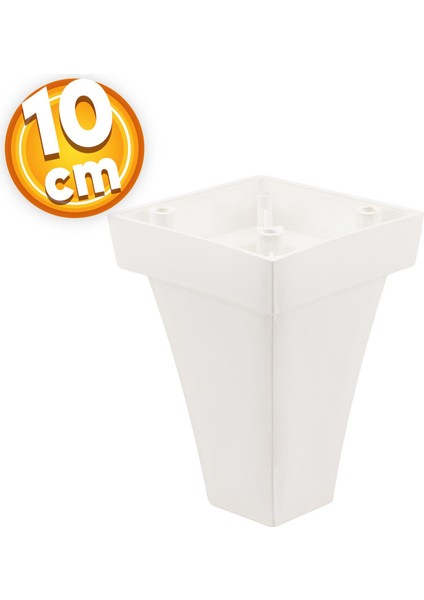 Venüs Lüks Mobilya Kanepe Sehpa Tv Ünitesi Koltuk Ayağı 10 cm Beyaz Baza Ayakları