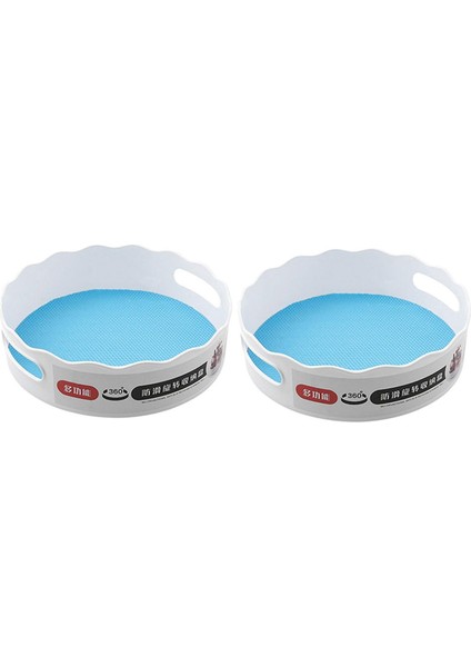 2 Divesturntable Organizer Sıkılmamış Mutfak Depolama (Yurt Dışından)