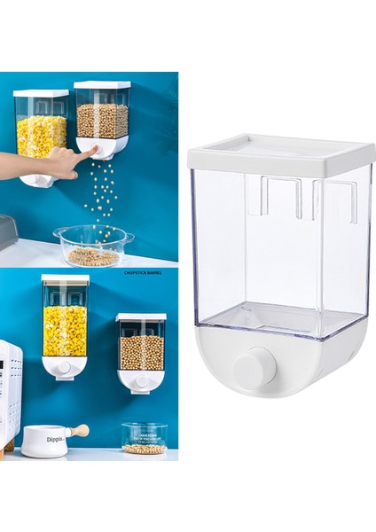 4x 1000ML Mutfak Duvarı Monte Gıda Depolama Konteyneri Kutusu (Yurt Dışından)