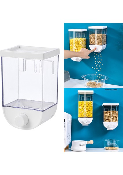 4x 1000ML Mutfak Duvarı Monte Gıda Depolama Konteyneri Kutusu (Yurt Dışından)