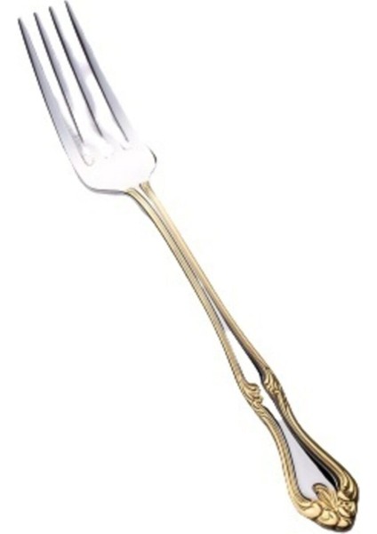 Lalezar Altın Yemek Çatal 12 Kişilik