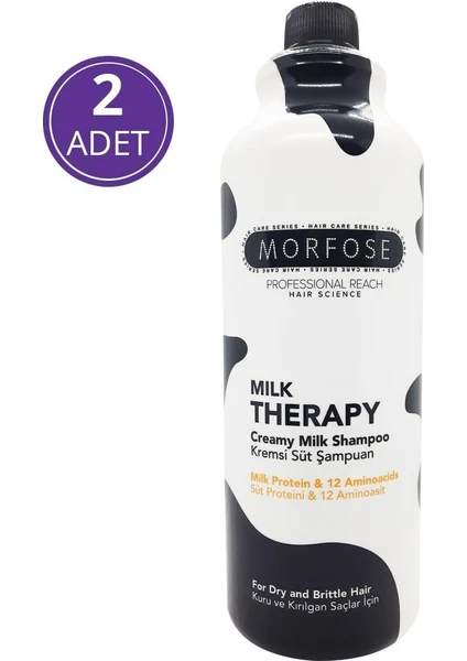 Morfose Milk Therapy Şampuan 1000 ml 2 Adet