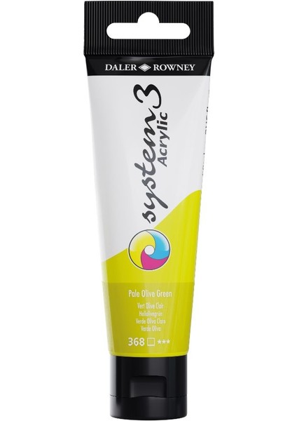 System 3 Akrilik Boya 150ML 368 Pale Olive Green