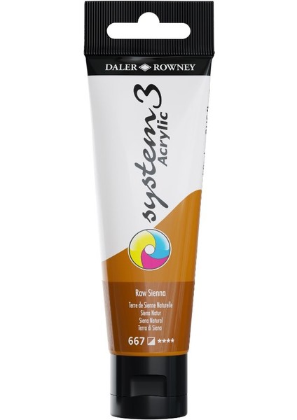 System 3 Akrilik Boya 150ML 667 Raw Sienna