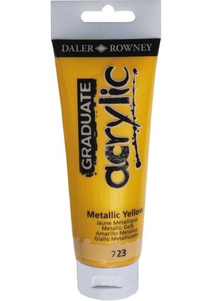 Graduate Akrilik Boya 120ML 723 Metallic Yellow