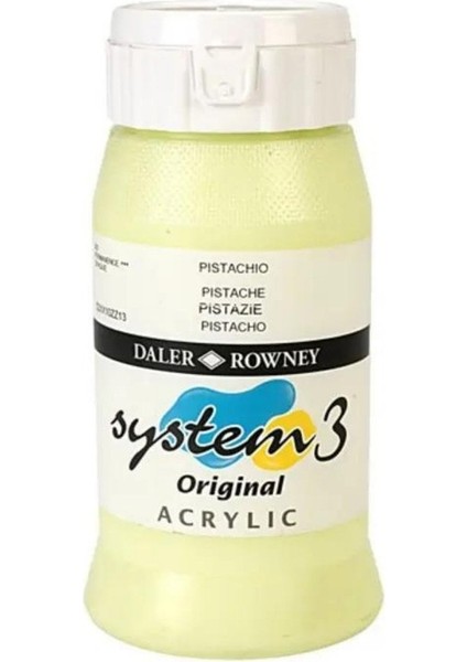 System 3 Akrilik Boya 500ML 302 Pistachio