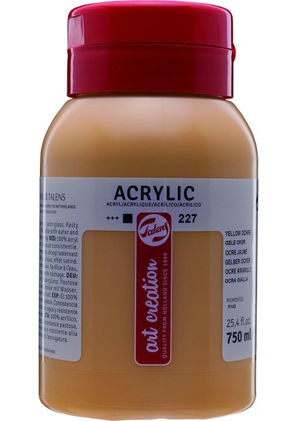 Akrilik Boya 750ML 227 Yellow Ochre
