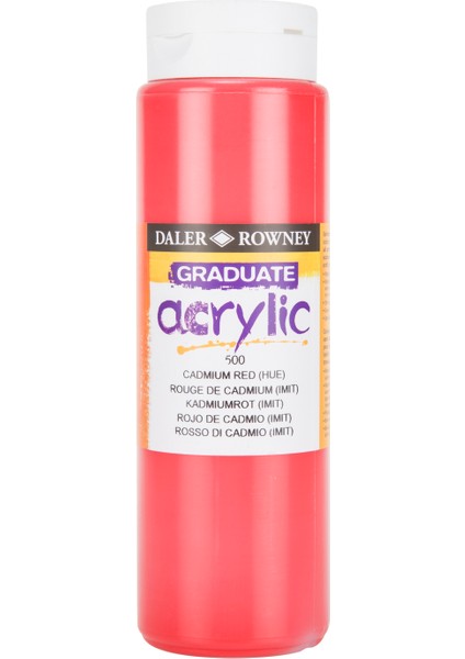 Graduate Akrilik Boya 500ML N:500 Cadmium Red Hue