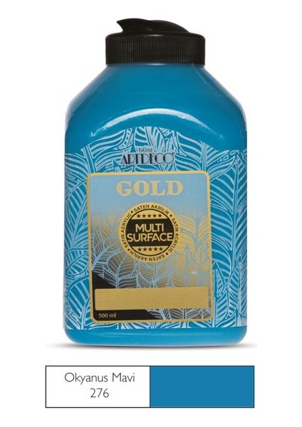 Gold Multi Surface Akrilik Boya 500 Ml. 276 Okyanus Mavi