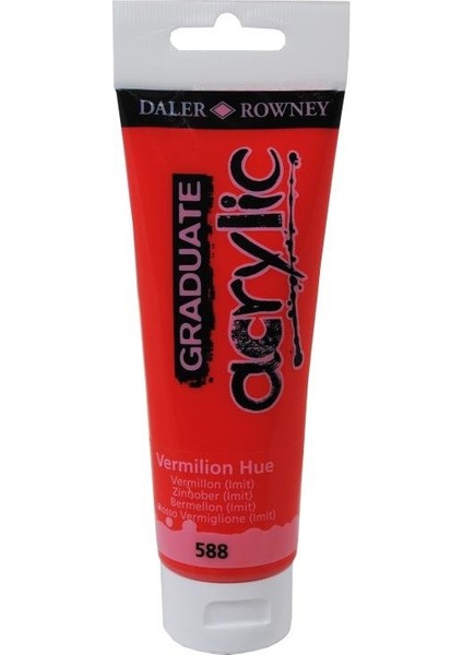 Graduate Akrilik Boya 120ML 588 Vermilion Hue