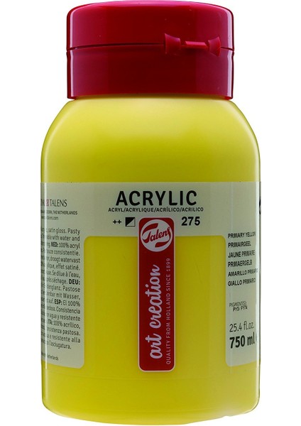 Akrilik Boya 750ML 275 Primary Yellow