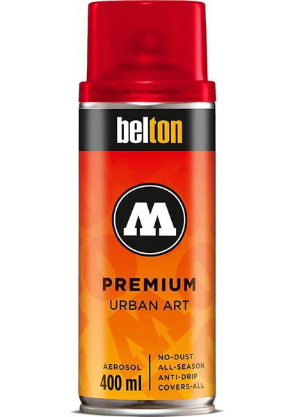 Belton Premium Sprey Boya 400ML N:239 Transparent Traffic Red