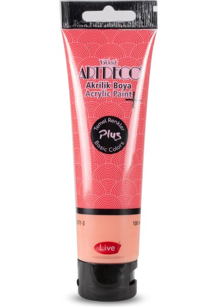 Plus Akrilik Boya 100ML Tüp Koyu Kırmızı 420