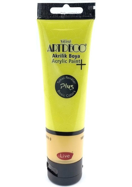 Plus Akrilik Boya 100ML Tüp Limon Sarı 403