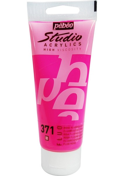 Studio Akrilik Boya - Fluorescent Blue - 100ML - N:371