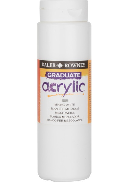 Graduate Akrilik Boya 500ML N:006 Mixing White