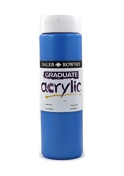 Graduate Akrilik Boya 500ML N:718 Metallic Blue