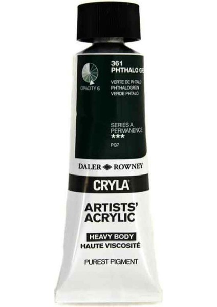 Cryla Heavy Body Artists' Akrilik Boya 75ML N:361 Phthalo Green