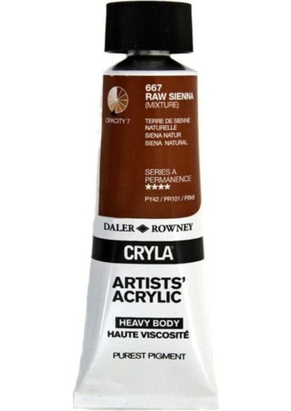 Cryla Heavy Body Artists' Akrilik Boya 75ML N:667 Raw Sienna
