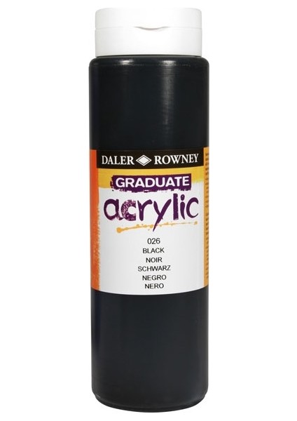 Graduate Akrilik Boya 500ML N:026 Black