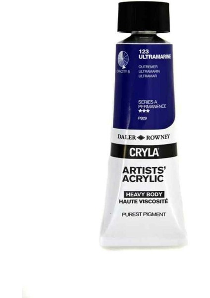 Cryla Heavy Body Artists' Akrilik Boya 75ML N:123 Ultramarine