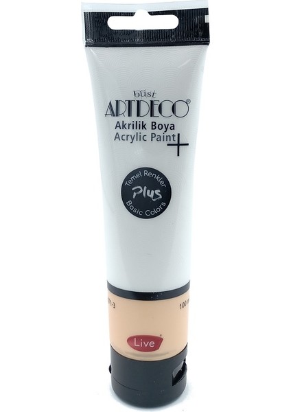 Plus Akrilik Boya 100ML Tüp Titanyum Beyazı 502