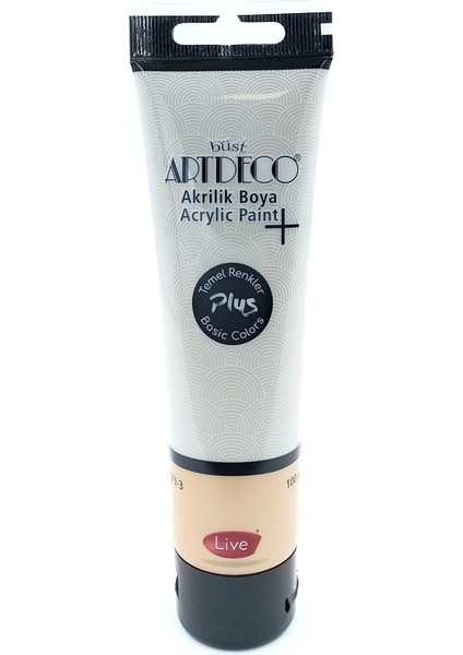 Plus Akrilik Boya 100ML Tüp Sıcak Gri 494