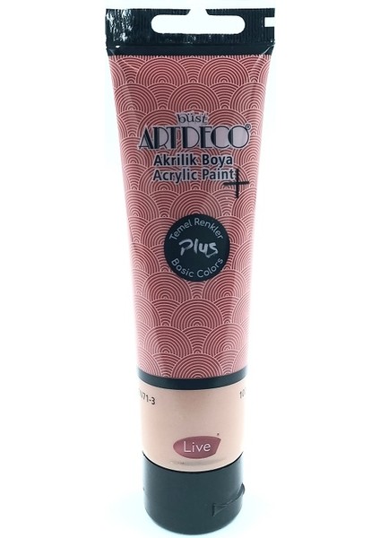Plus Akrilik Boya 100ML Tüp Oksit Kırmızı 490