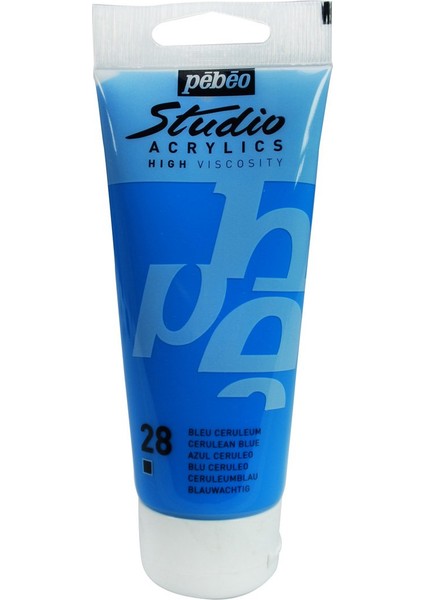 Studio Akrilik Boya - Cerulean Blue - 100ML - N:28