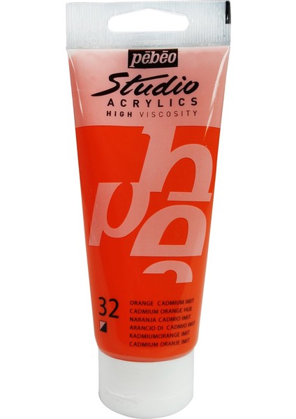 Studio Akrilik Boya - Cadmium Orange Hue - 100ML - N:32