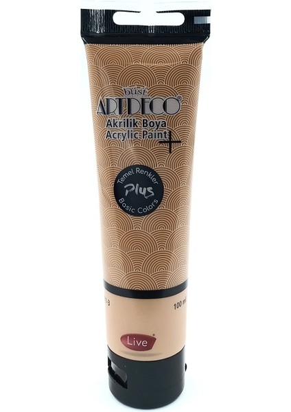 Plus Akrilik Boya 100ML Tüp Altın Kahve 482